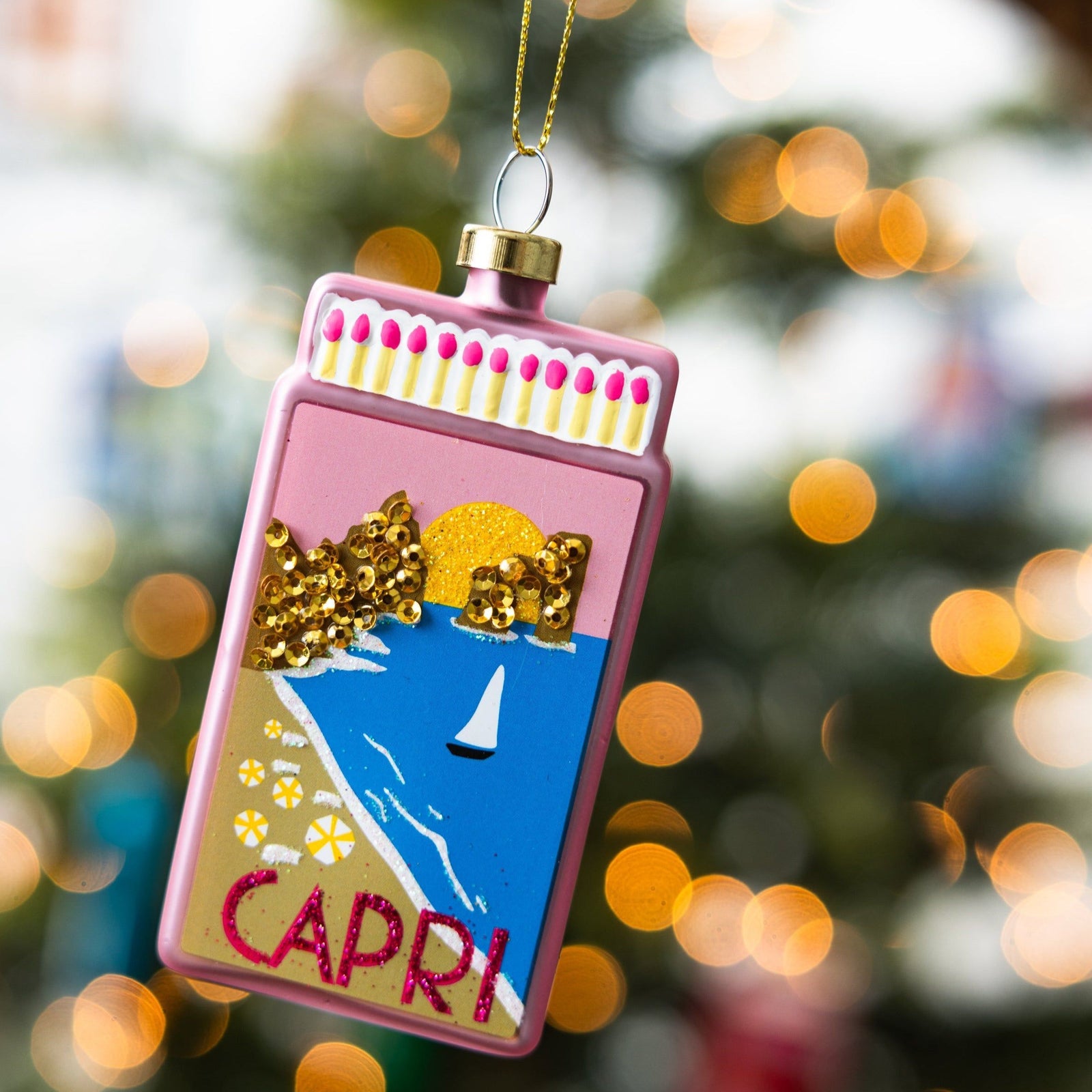 Matchbook Ornament - Capri