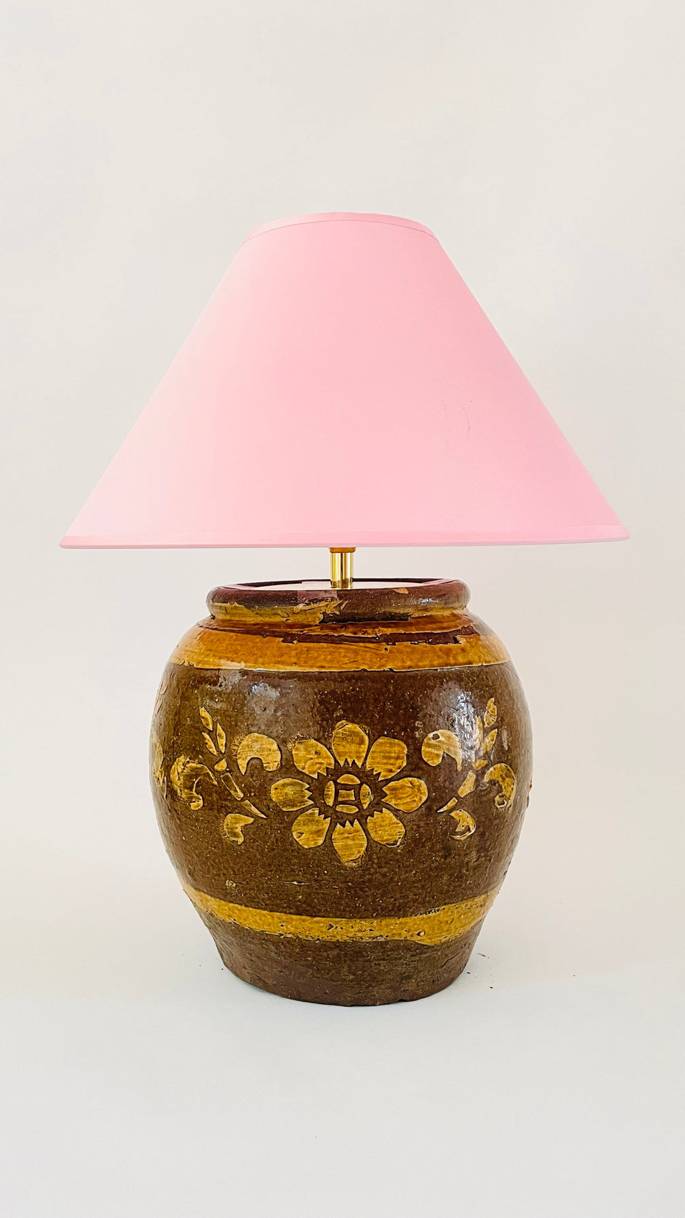 Antique Pottery Lamp