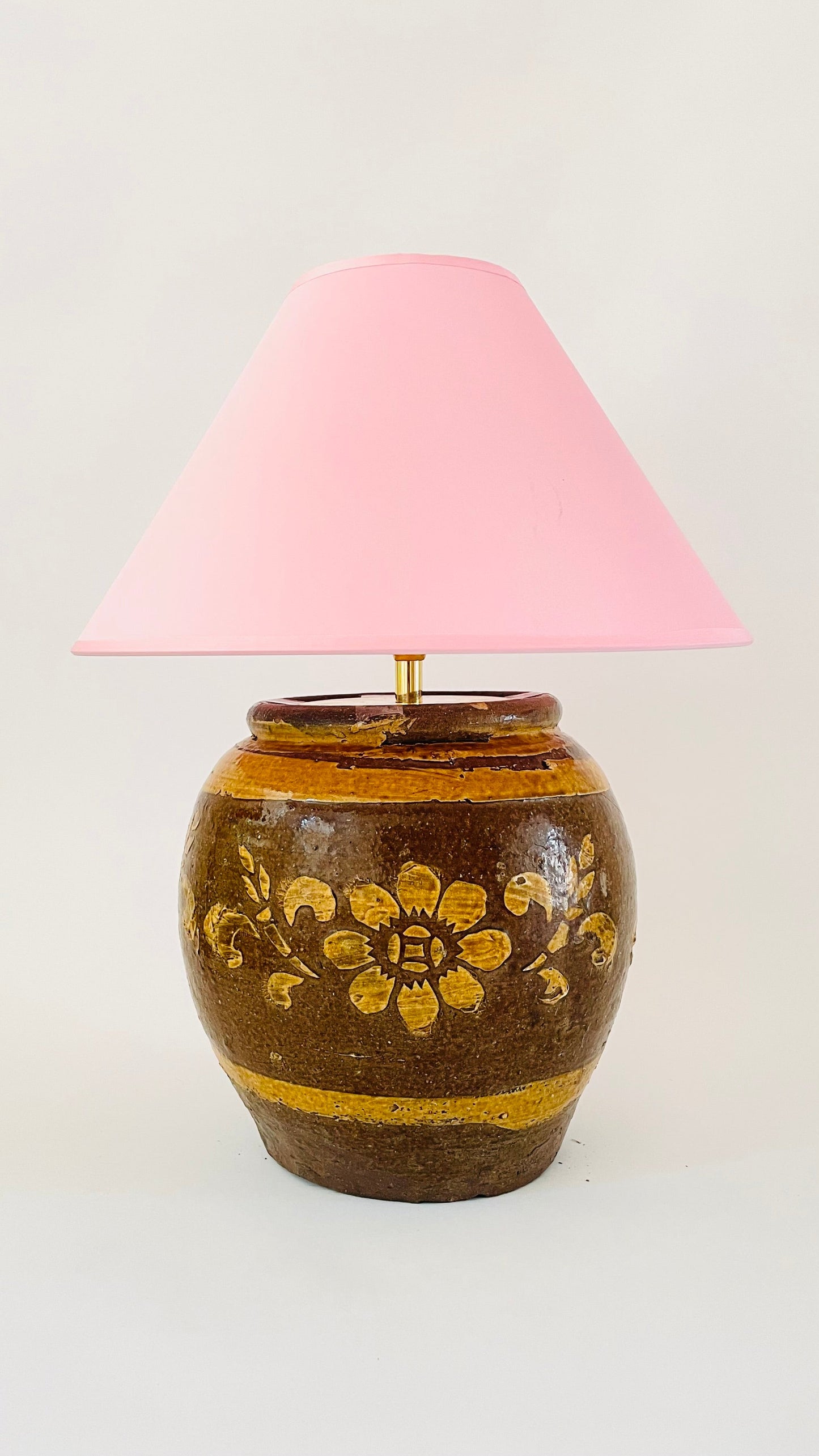 Antique Pottery Lamp