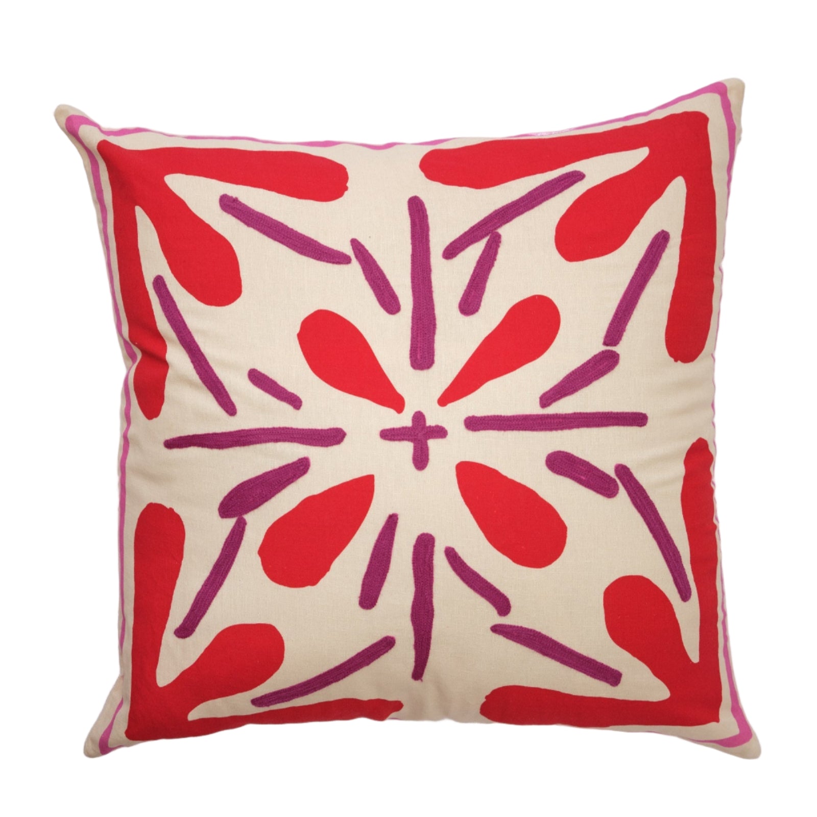Rouge Tile Cushion Cover