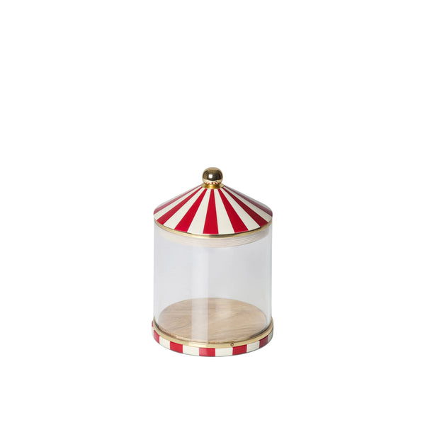Circus Storage Jar | Red and White