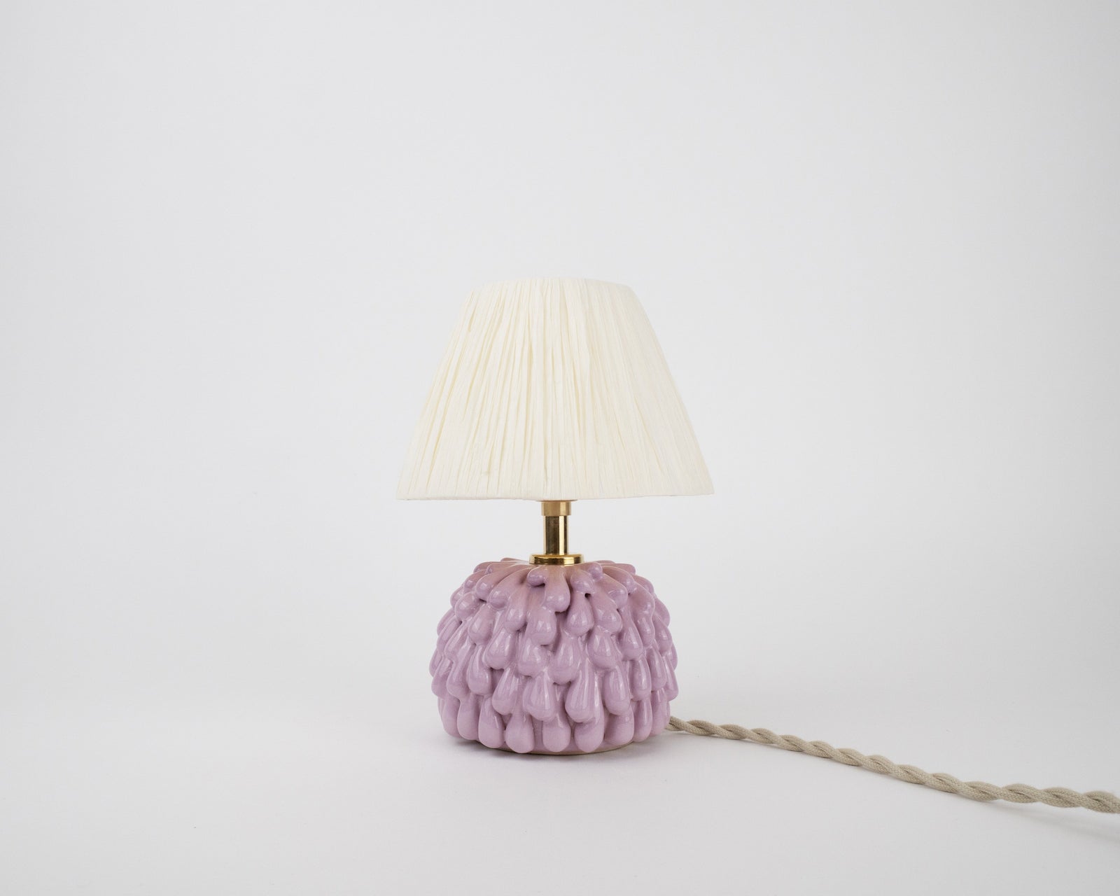 Short 'Drip' Table Lamp - Violet