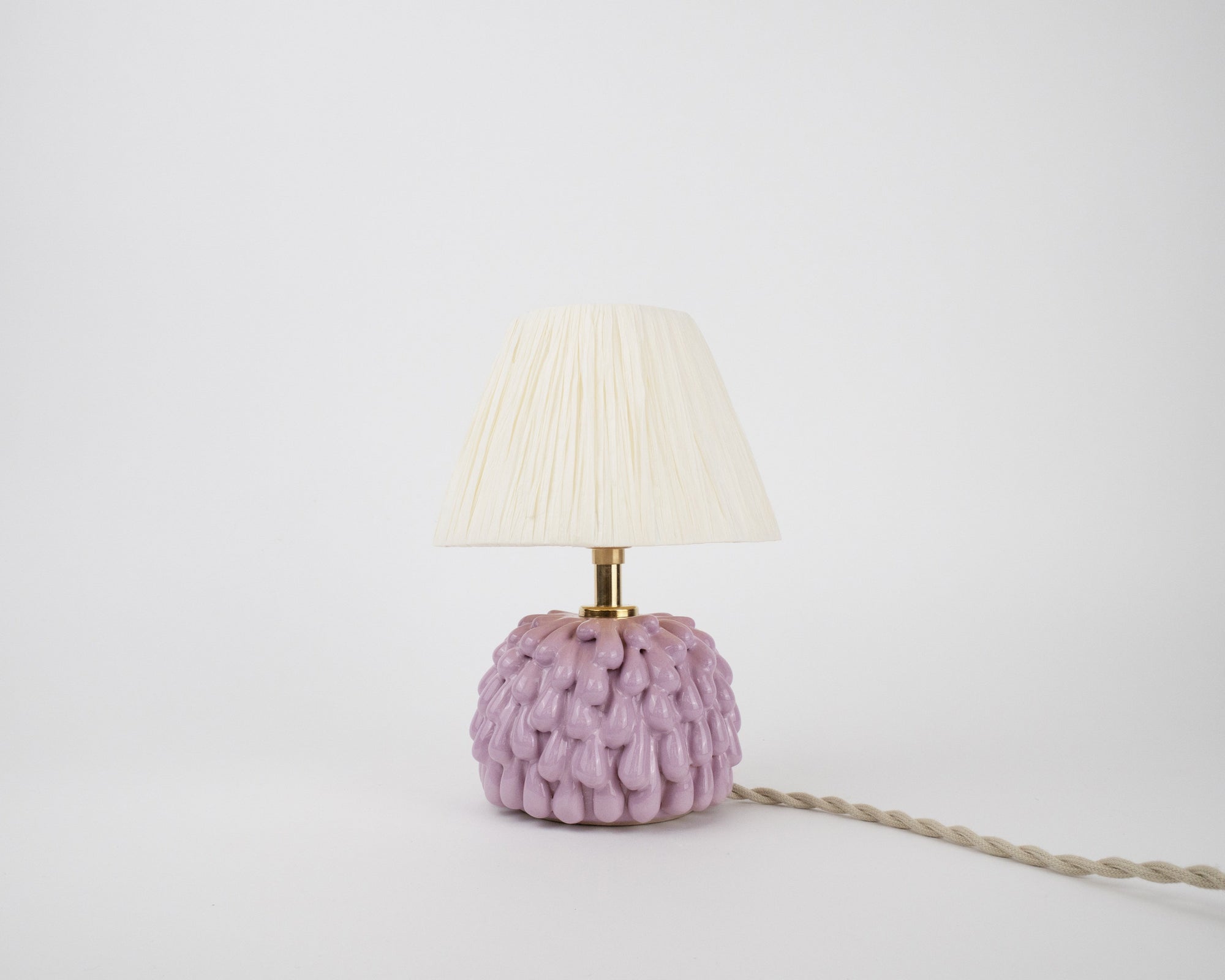 Short 'Drip' Table Lamp - Violet