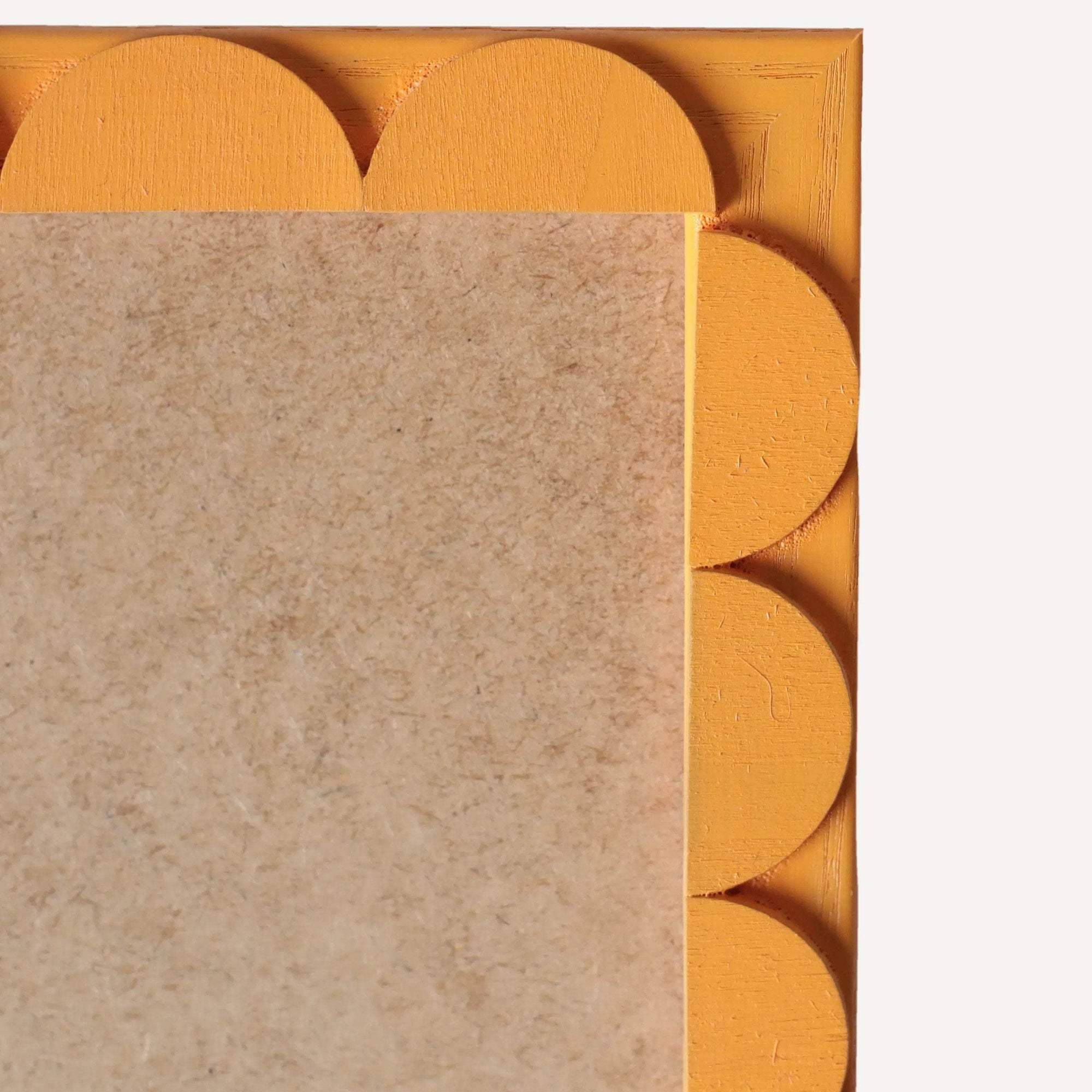 Butterscotch Stained Scallop Frame