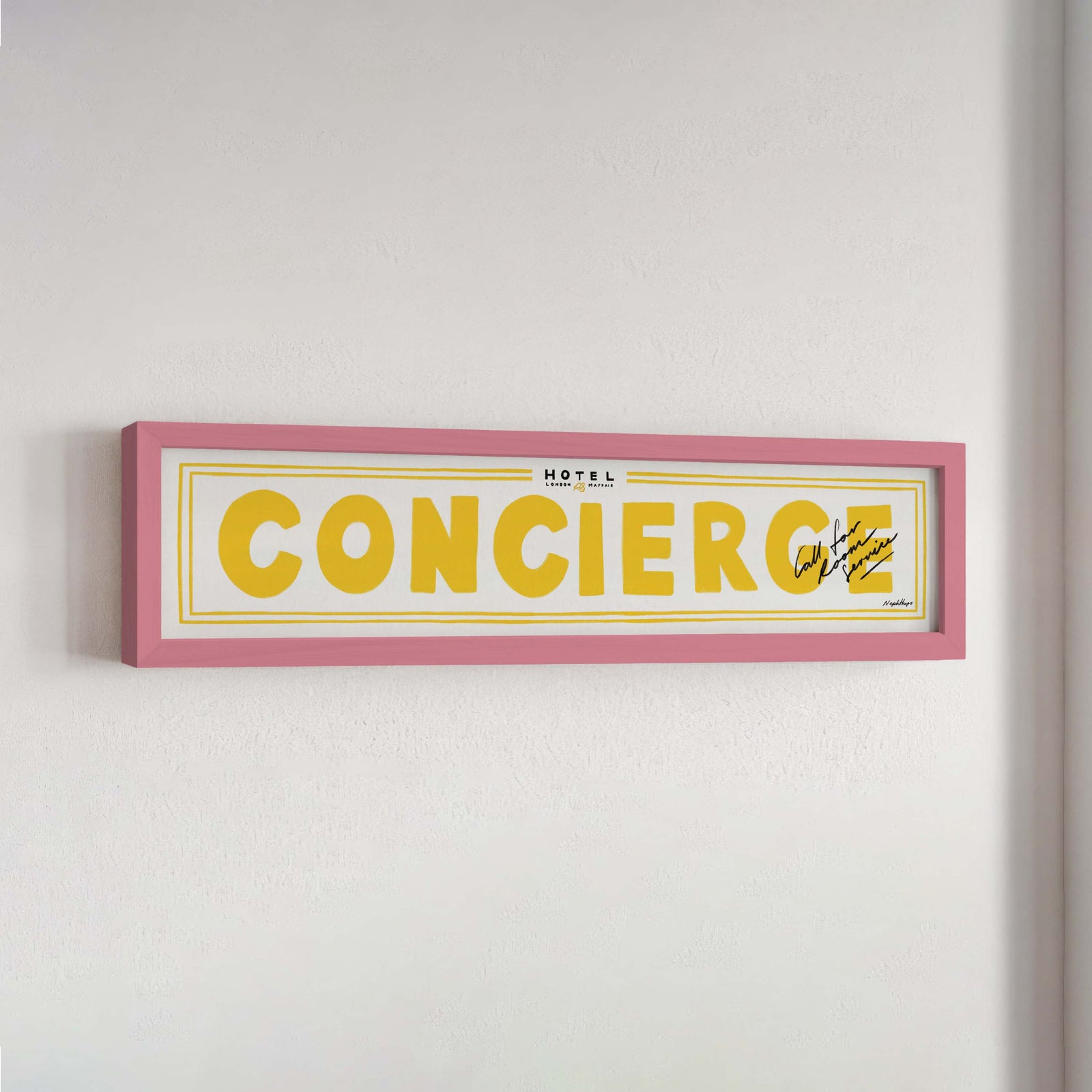 Concierge Panoramic Framed Print