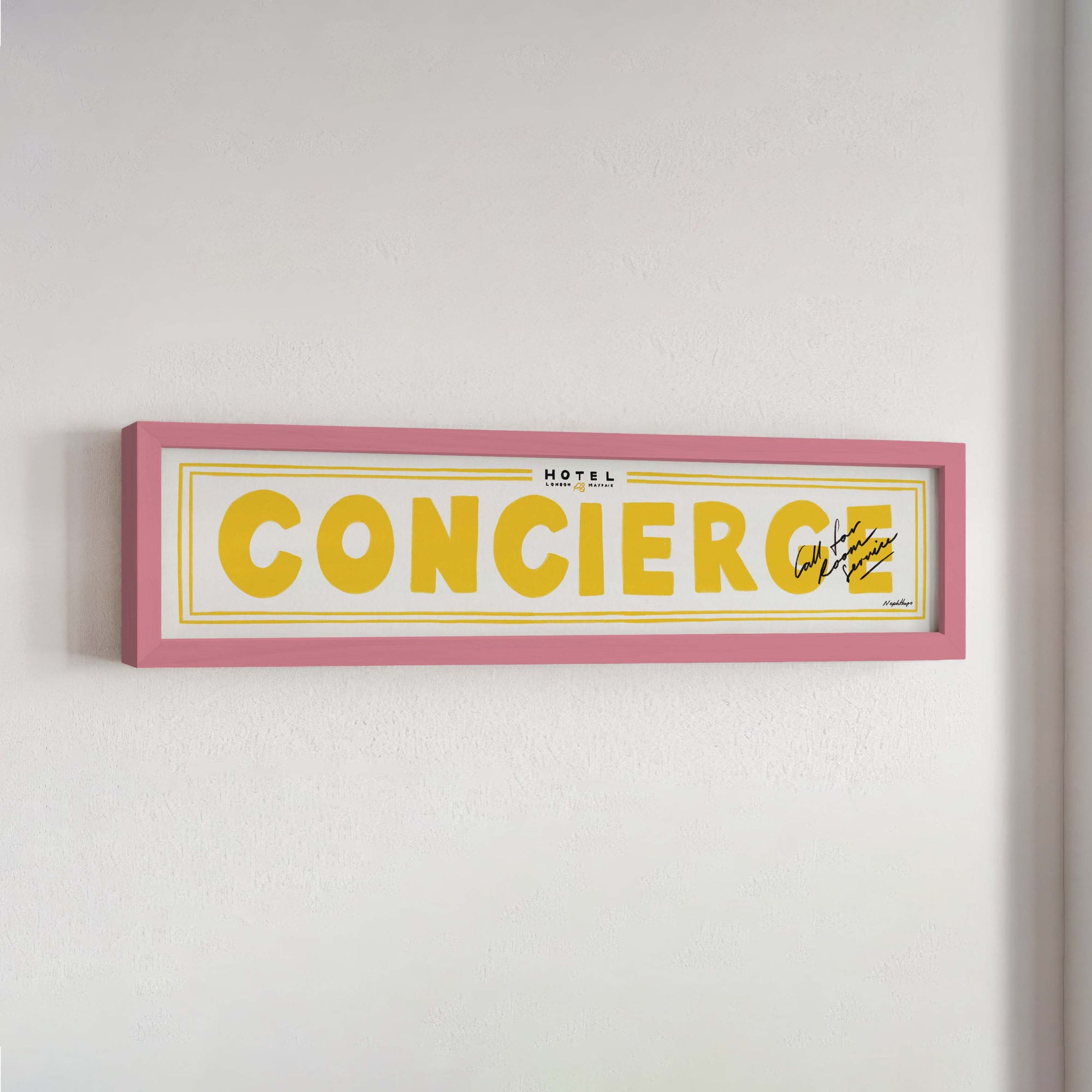 Concierge Panoramic Framed Print