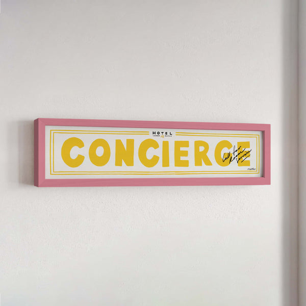 Concierge Panoramic Framed Print