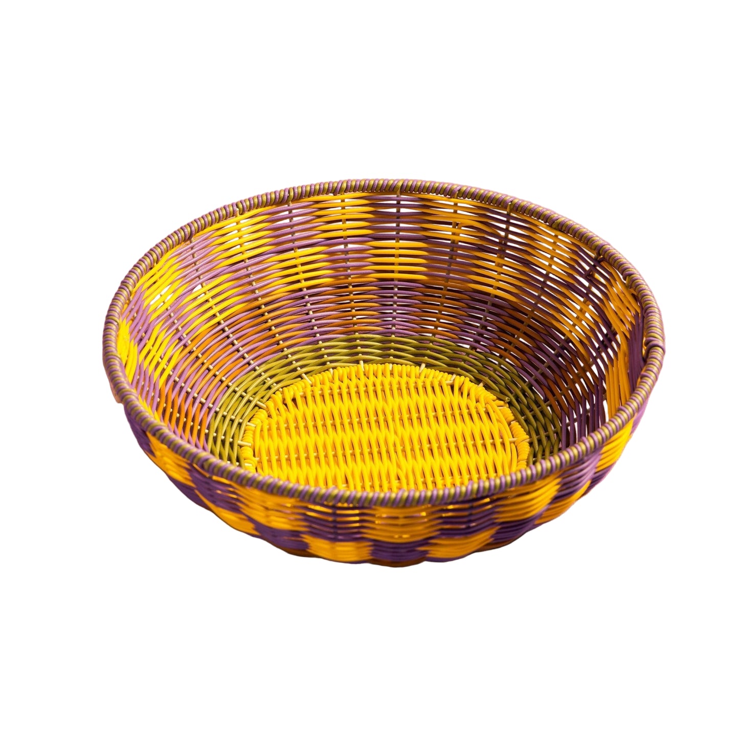 Woven Bowl | Yellow & Lilac
