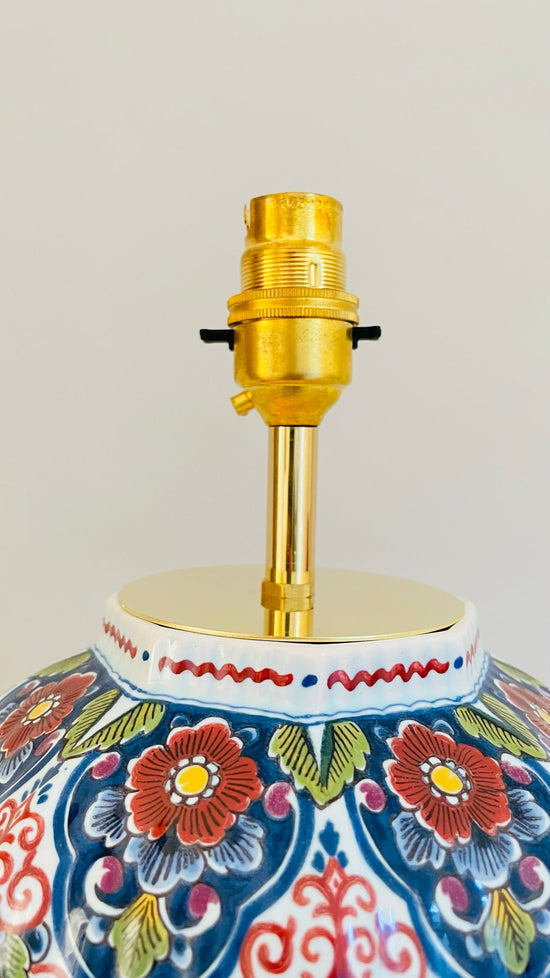 Antique Delft Lamp