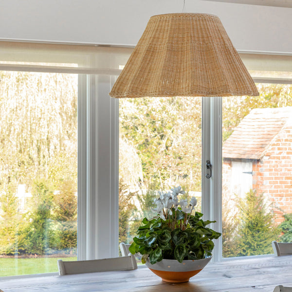 Wave Rattan Lampshade (Large)