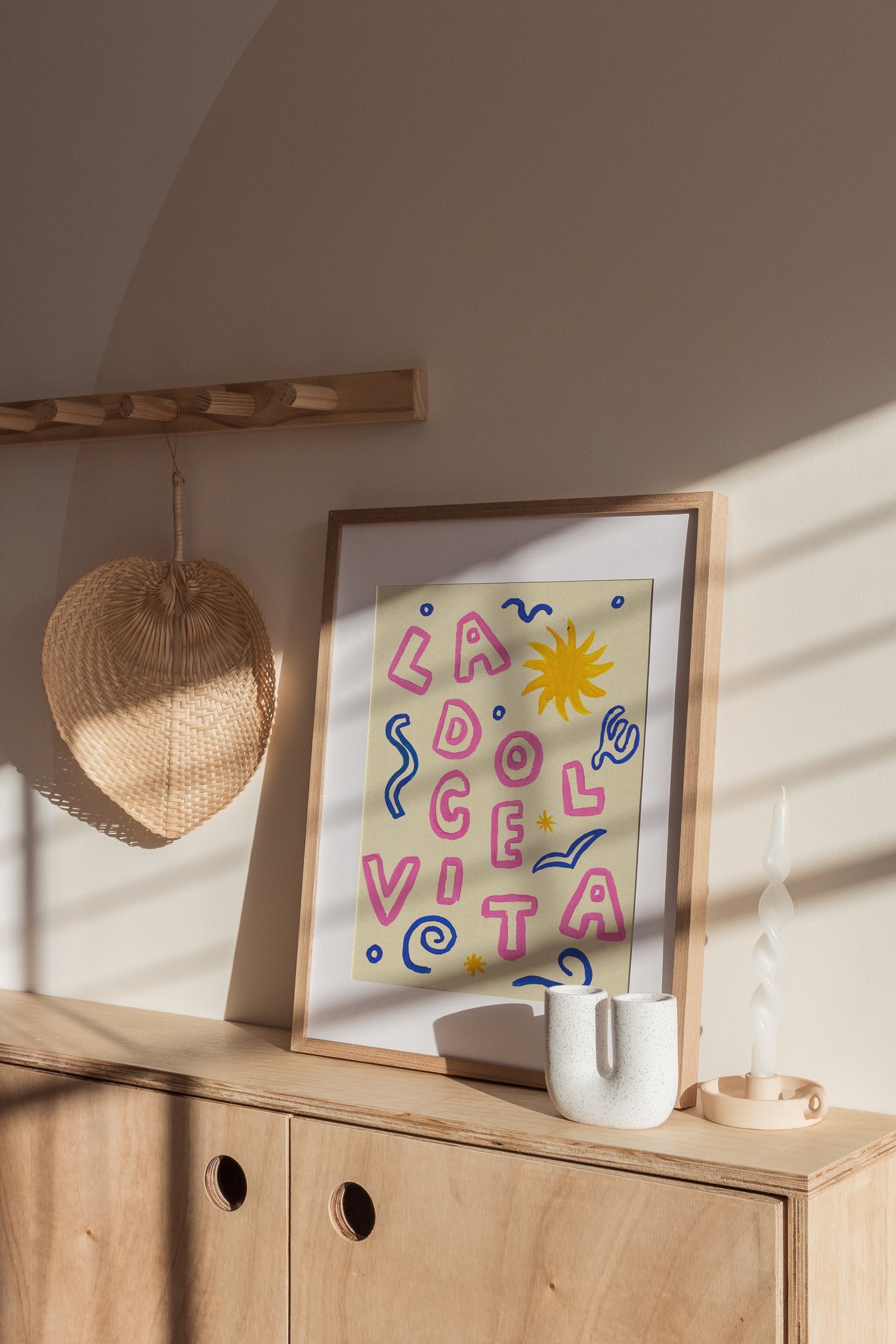 La Dolce Vita Hand Painted Print