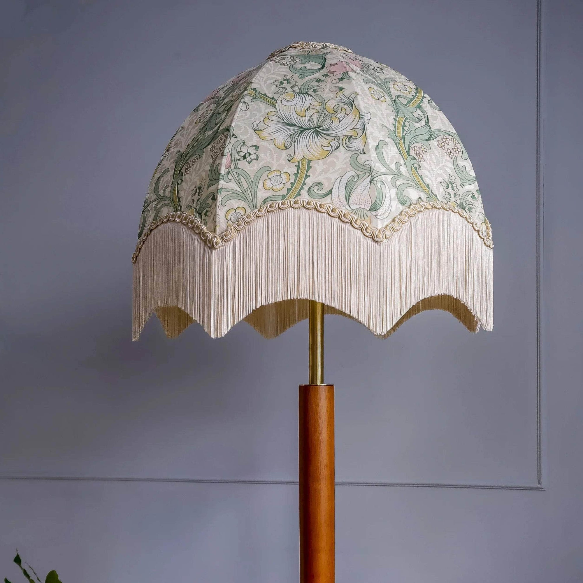 Golden Lily Lampshade - Linen/Blush