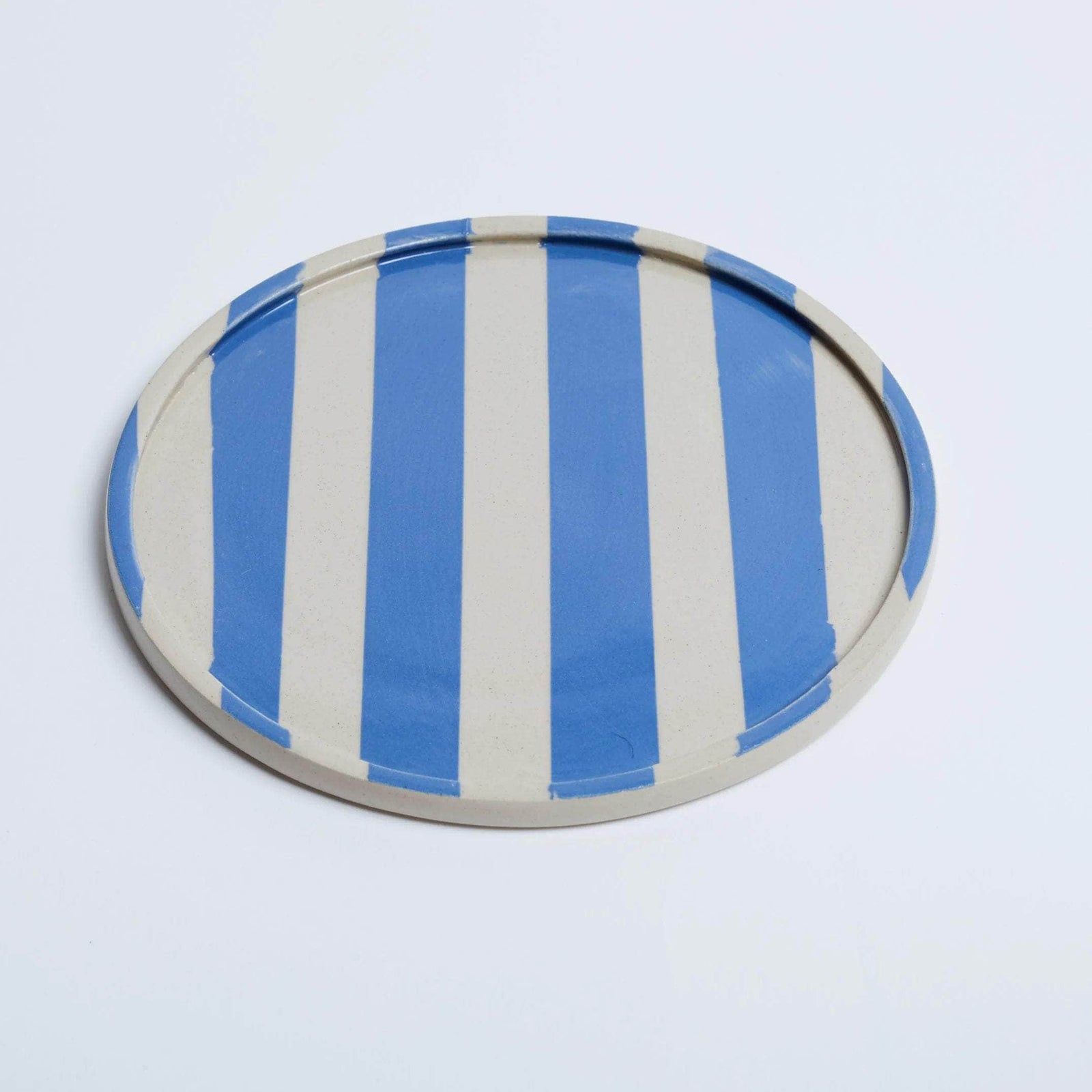 Duci Striped Plate Pale Blue 19cm