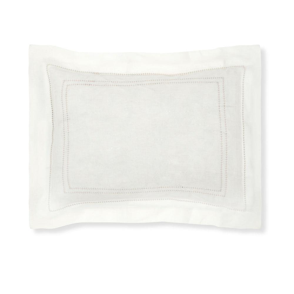 Boudoir Pillow with Hemstitch in English Rose