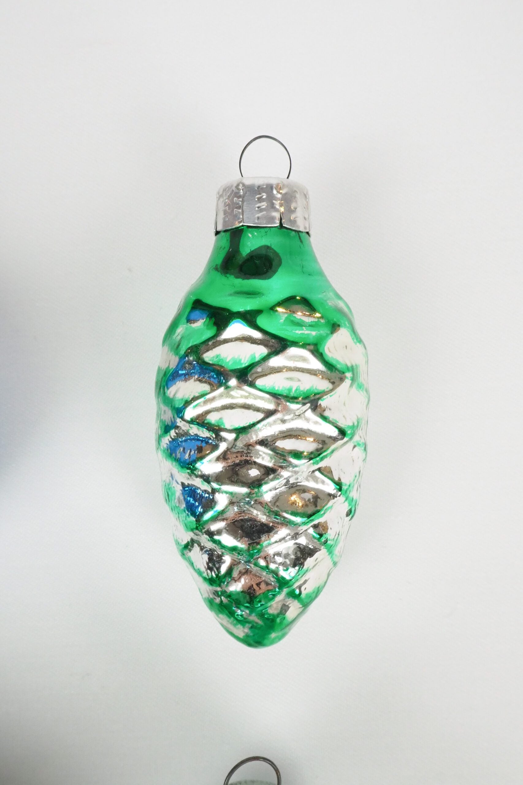 4 Antique Glass Baubles