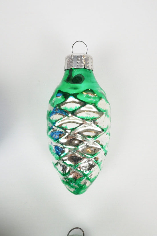 4 Antique Glass Baubles