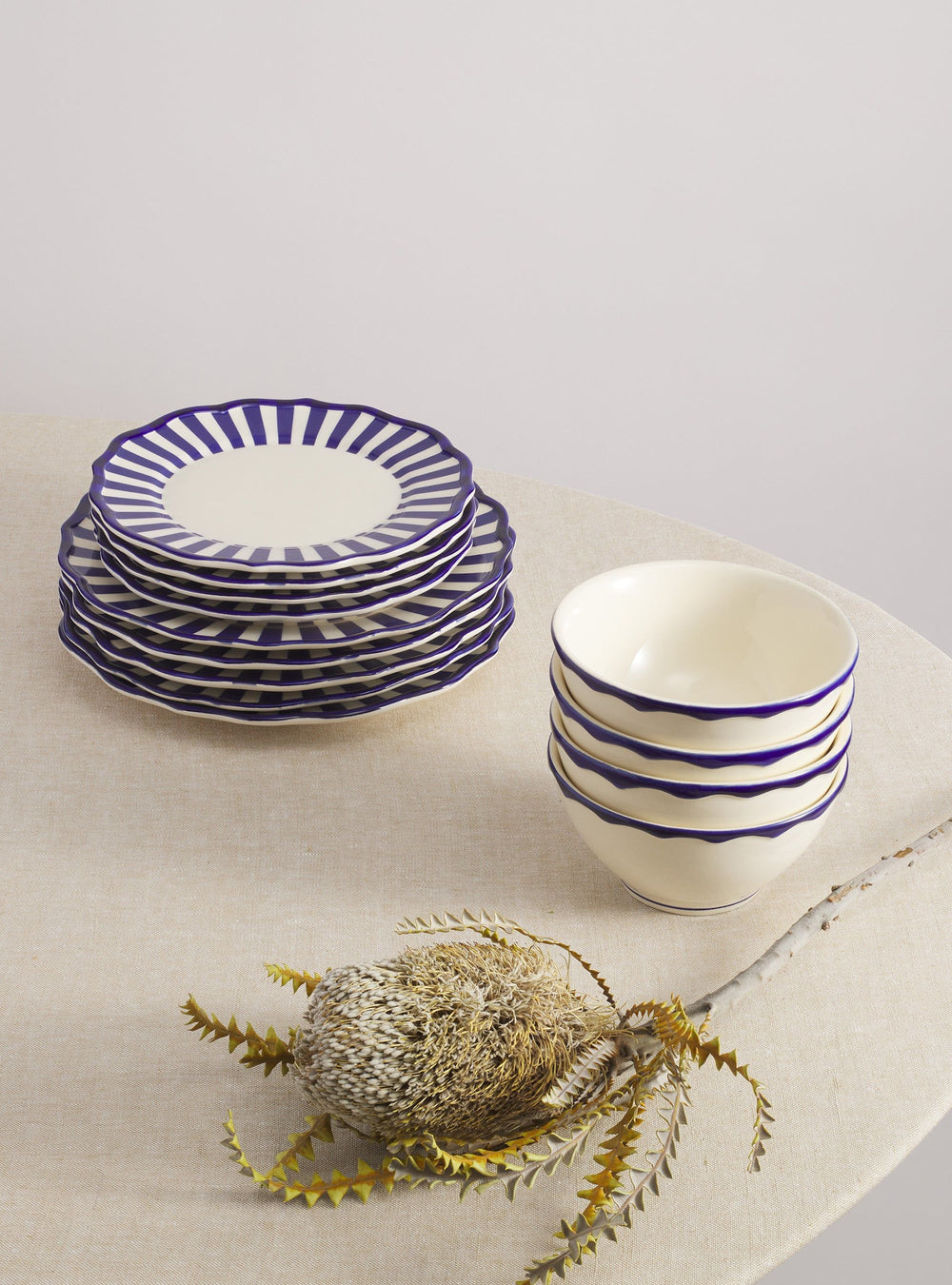 Riviera 12 Piece Dinnerware Set with Cereal Bowl
