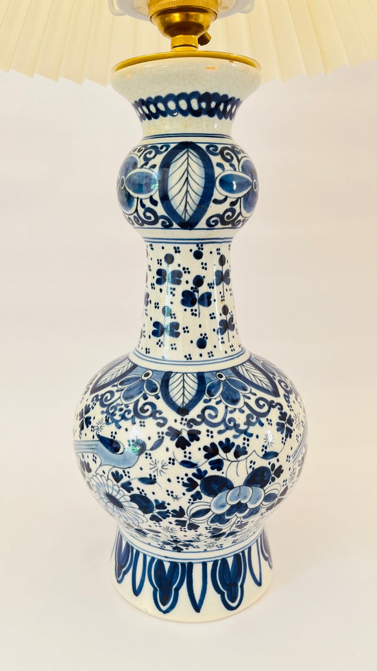 Antique Delft ‘Knobbelvaas’ Lamp