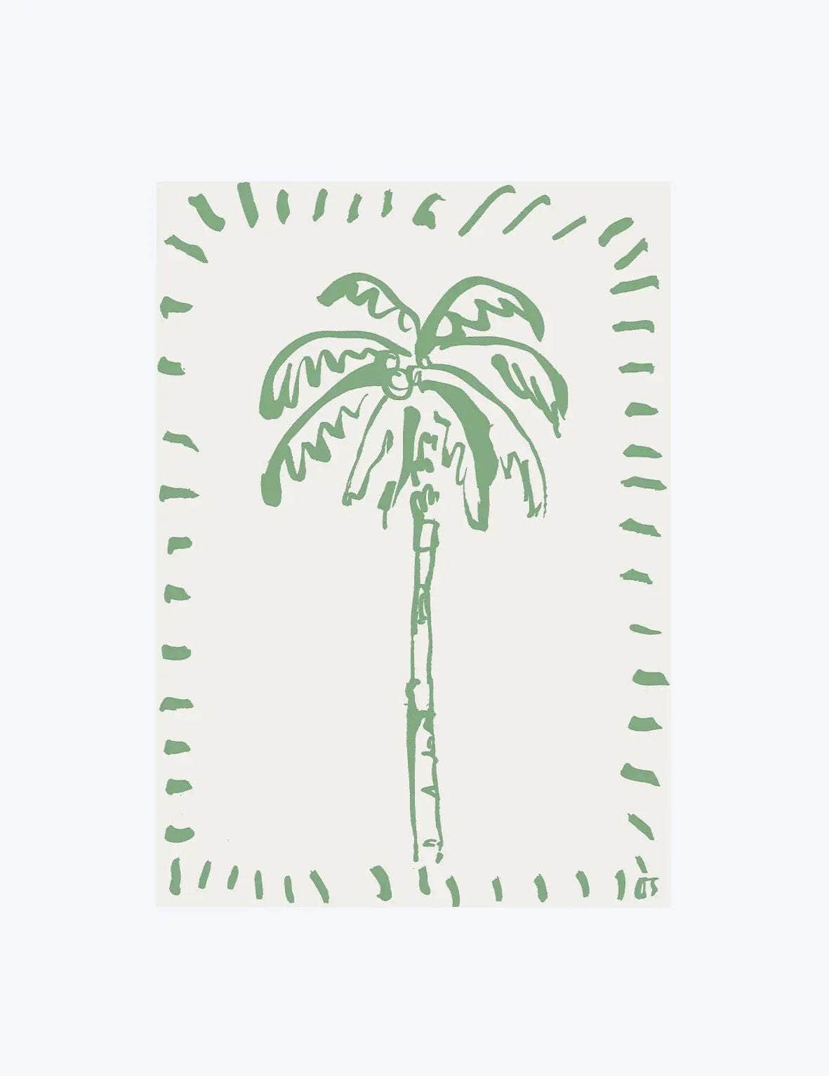 The Green Palm Print