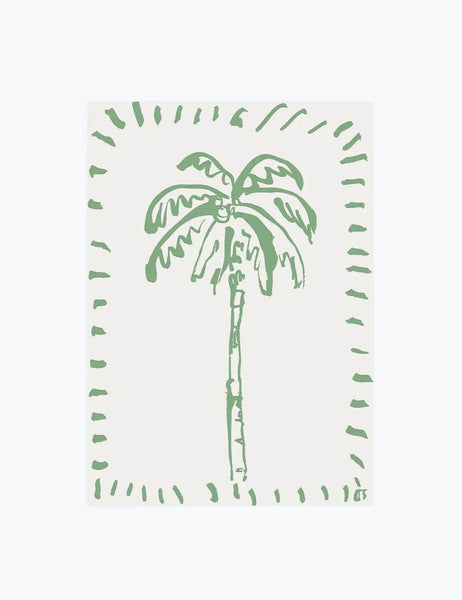 The Green Palm Print