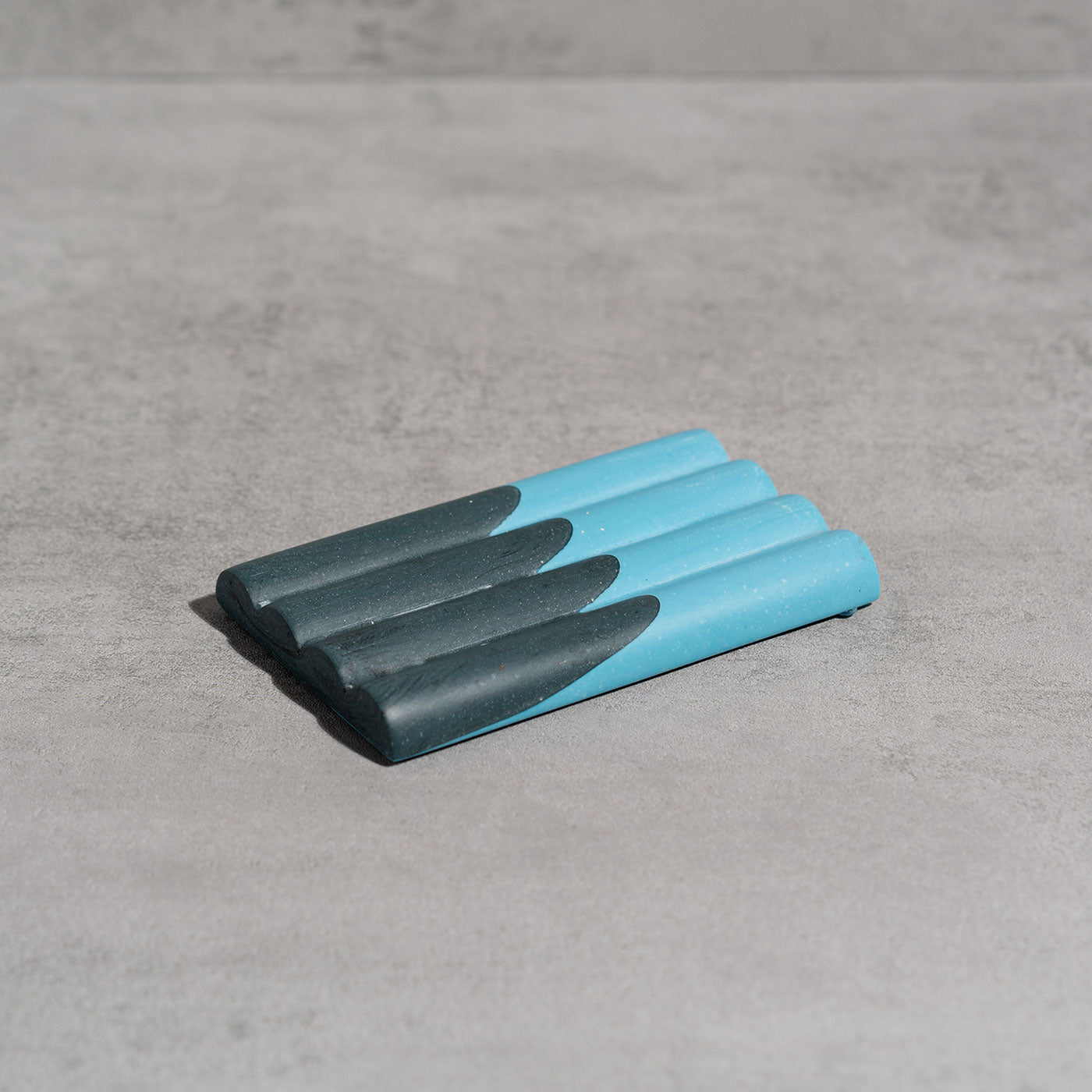 Soap Dish No1 - Dark Petrol & Electric Blue