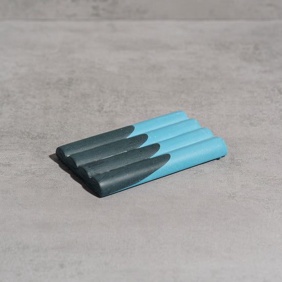 Soap Dish No1 - Dark Petrol & Electric Blue