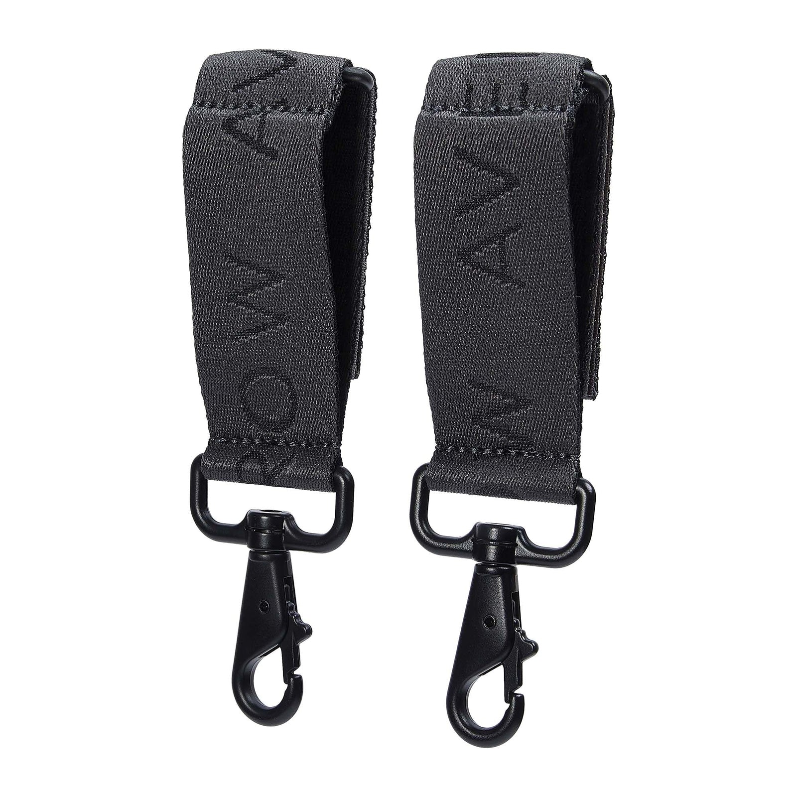 Logo Pram Bag Clips - Soft Black-
