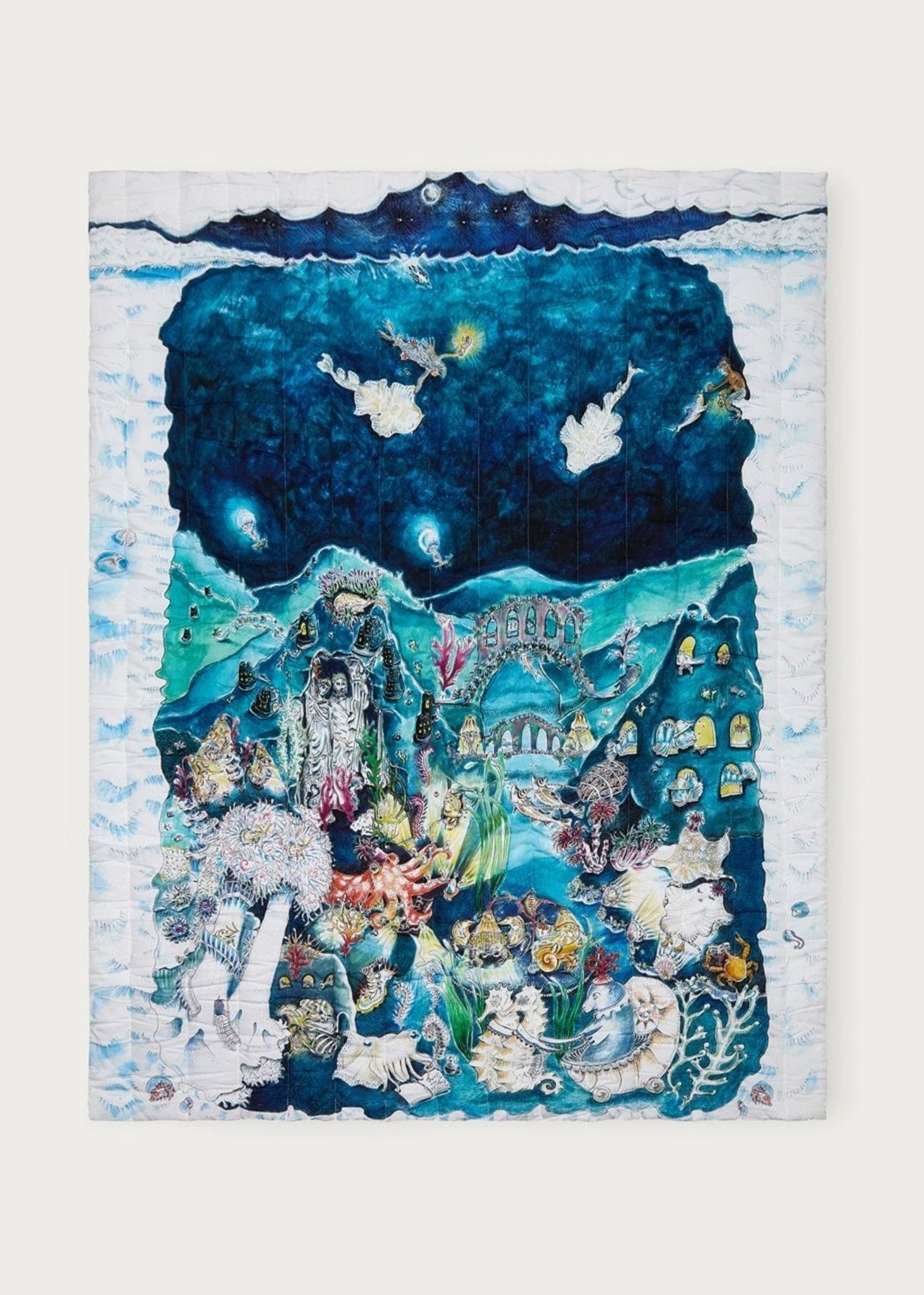 The Legends of the Sea Quilted Blanket