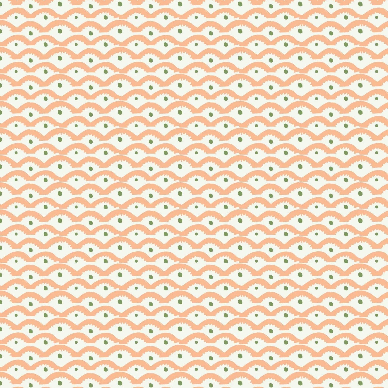 Wiggly Squiggly Wallpaper - Peachy