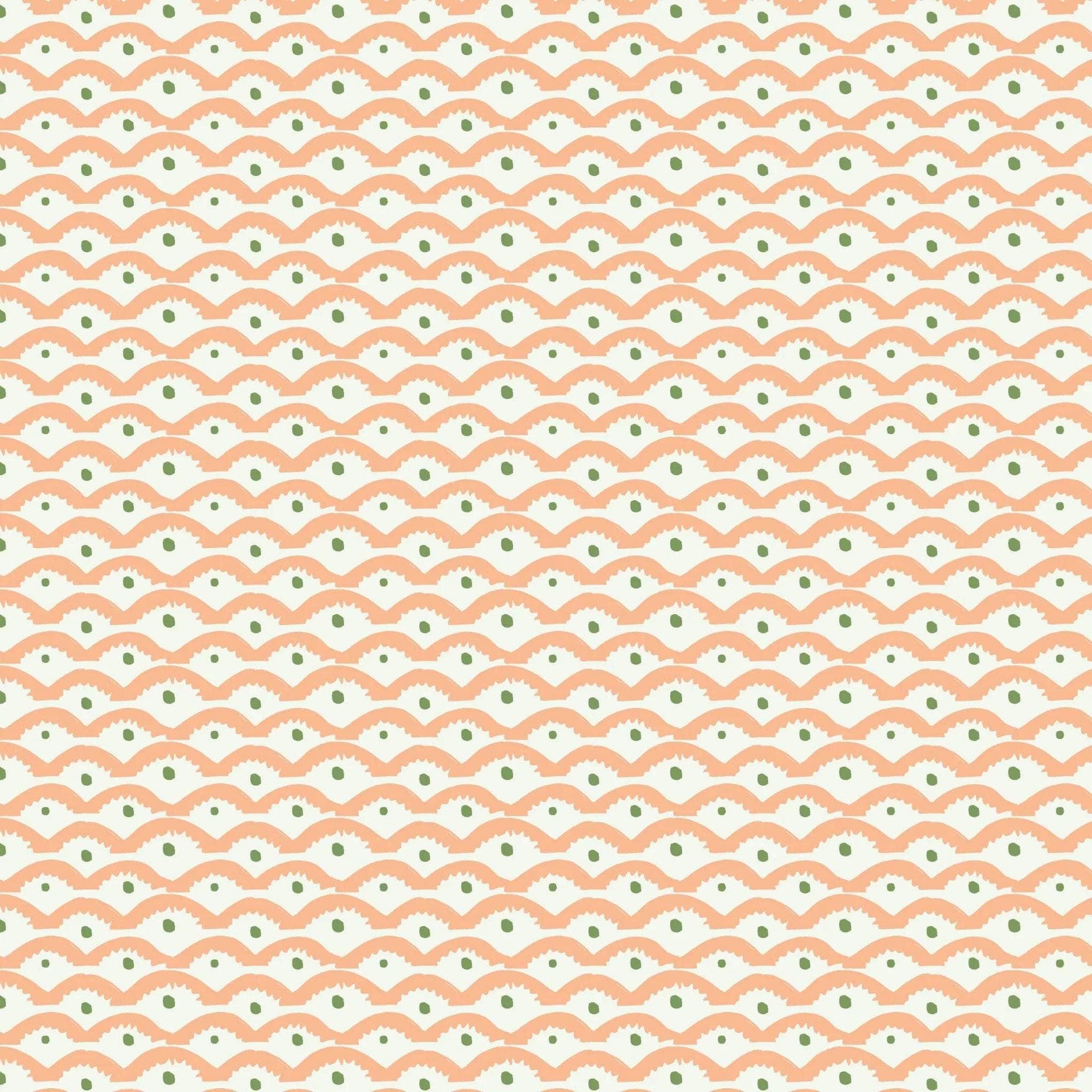Wiggly Squiggly Wallpaper - Peachy