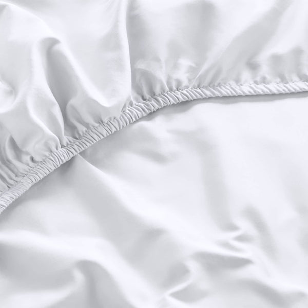 Luxury Organic Cotton White Perfect Fitted Sheet
