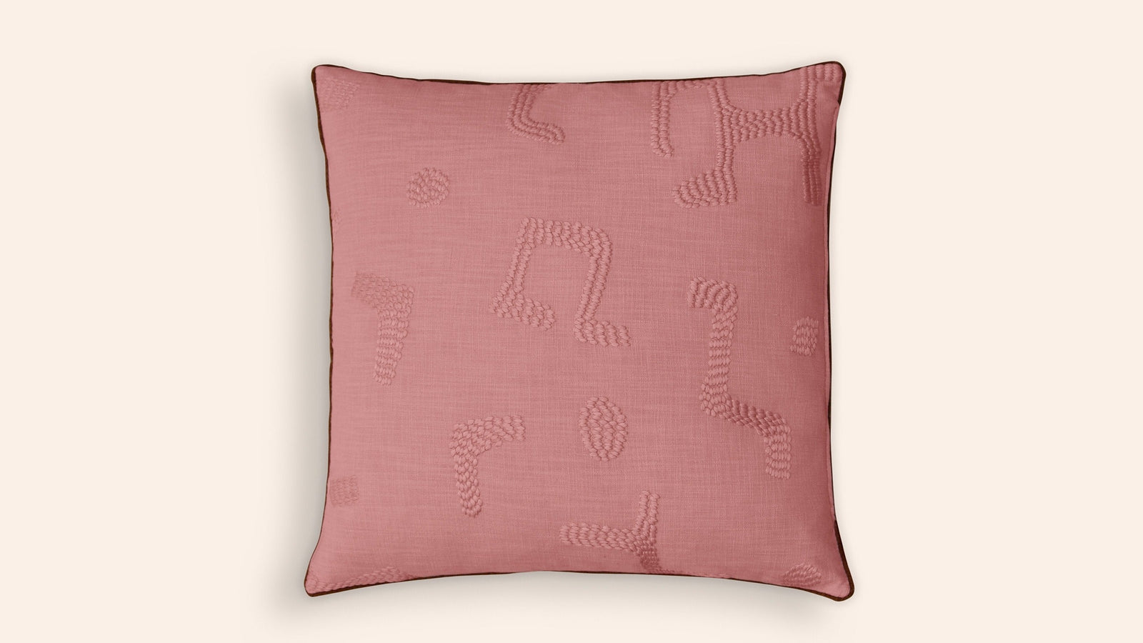 Raphia Cushion, Clay