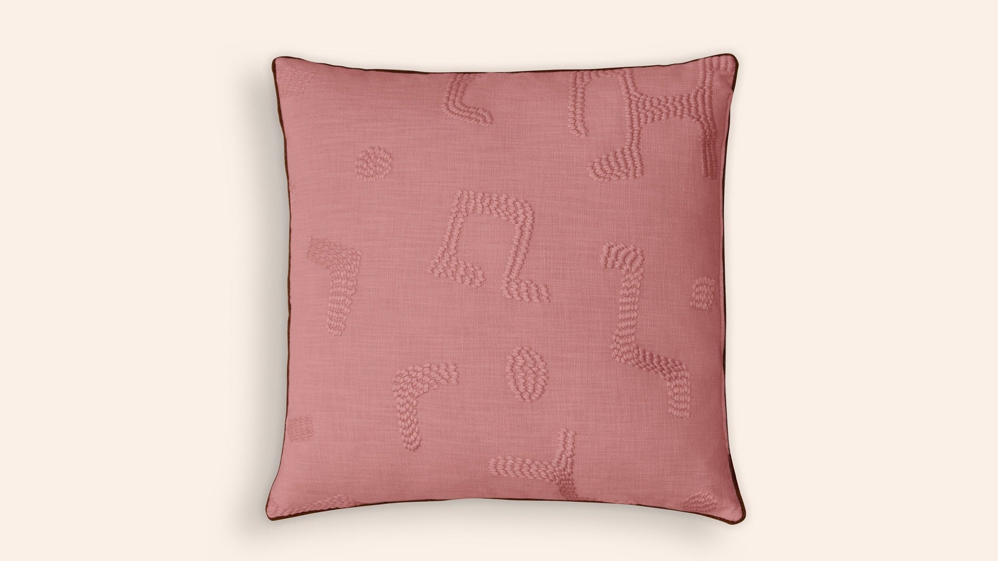Raphia Cushion, Clay
