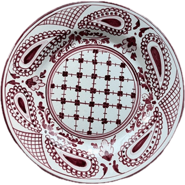 Bandana Bordeaux Plate 20cm