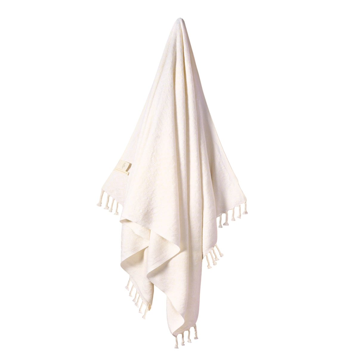 Modern Love Pure Cotton Bath Towel In Cream