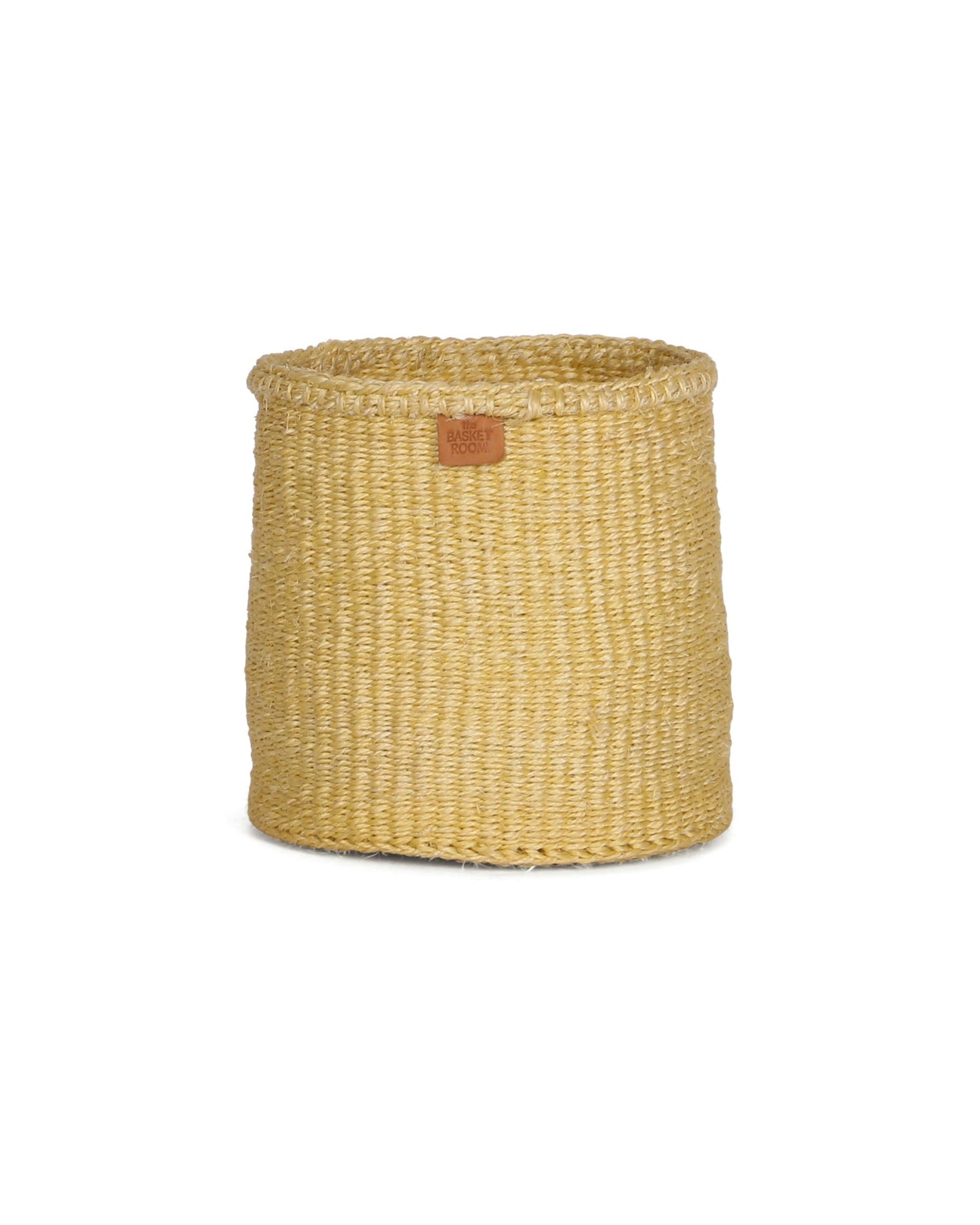 TITO: Butter Yellow Round Sisal Basket