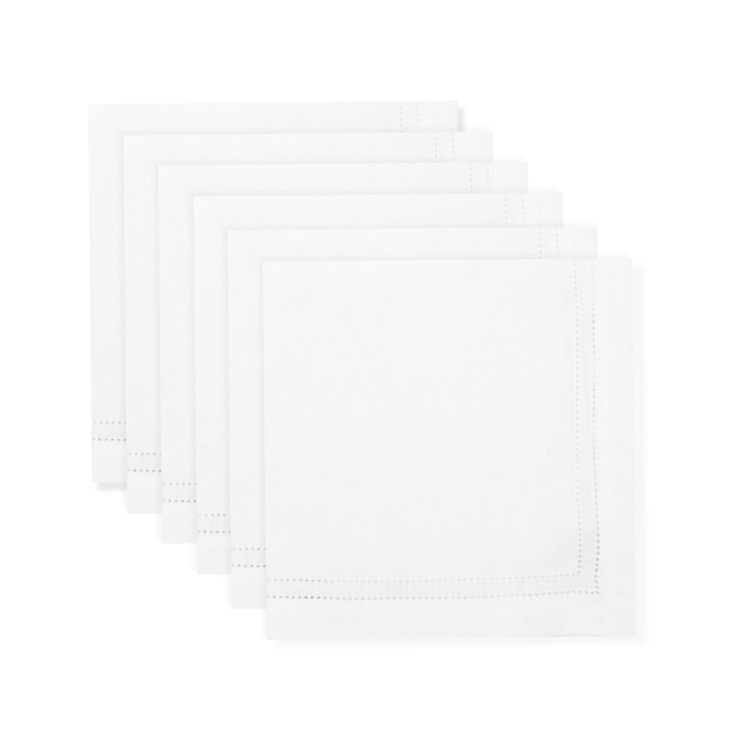 MF: Set of 6 Personalised Double Hemstitch Edge Napkins