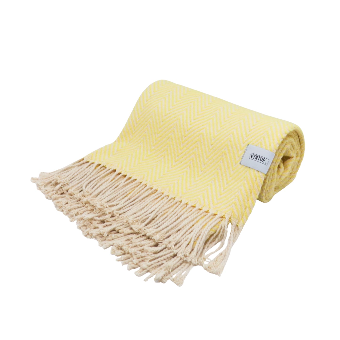 100% Yellow Cotton Blanket