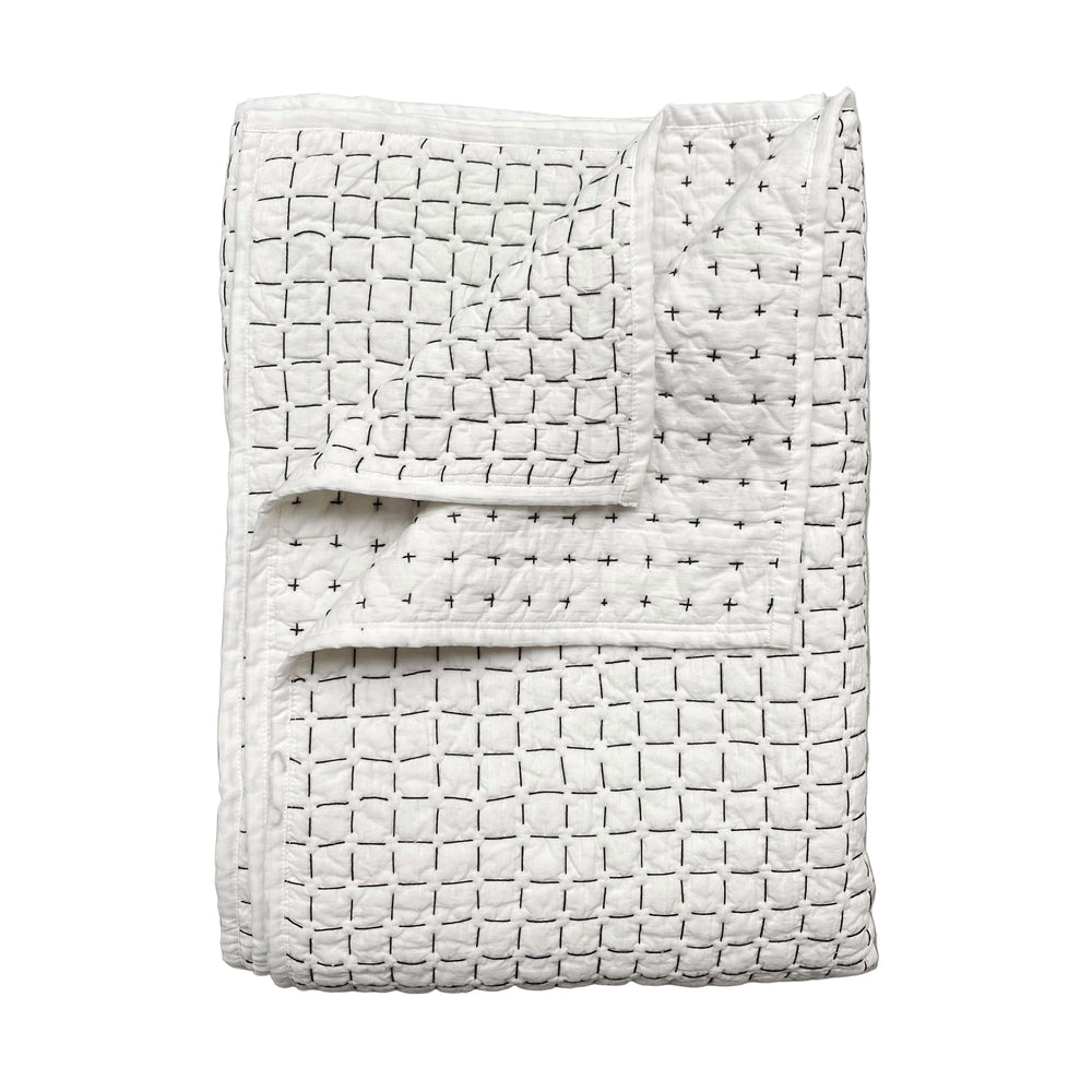 Otilly Hand Stitched Quilted Throw