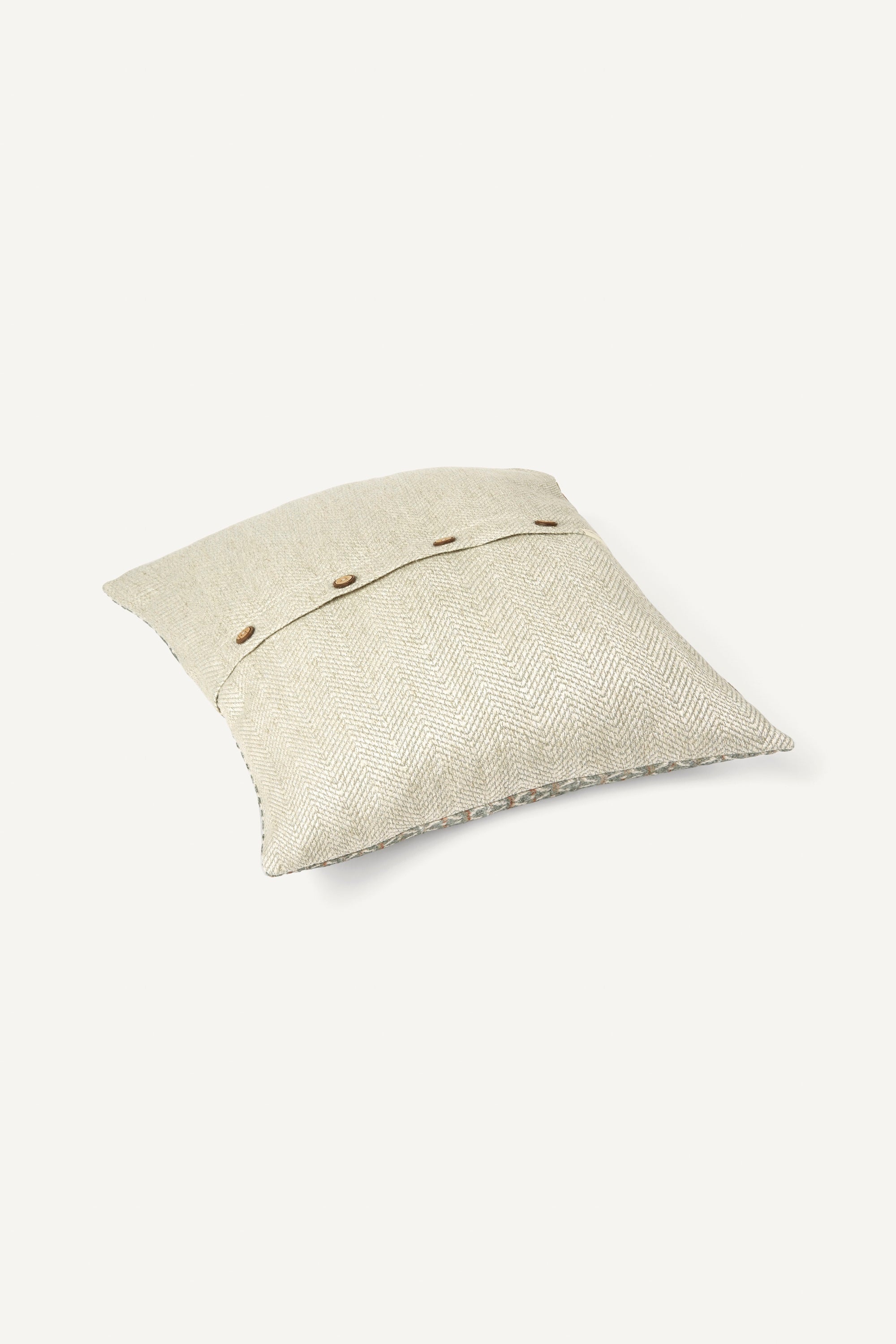 Jacquard Cushion Cover - Leaf Green