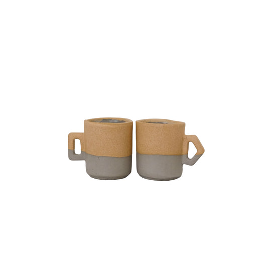 Alexcito - Porcelain Espresso Cups - Sandy Matte - Set of 2