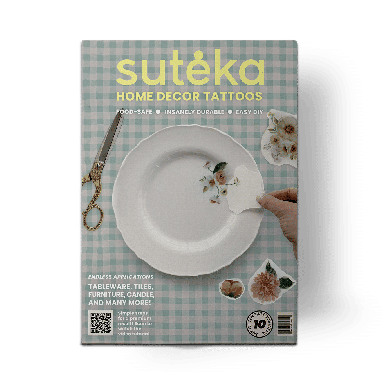 Wildflowers Set DIY Plate Sticker Decoration