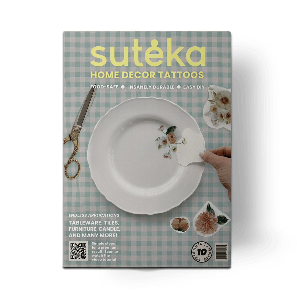 Wildflowers Set DIY Plate Sticker Decoration