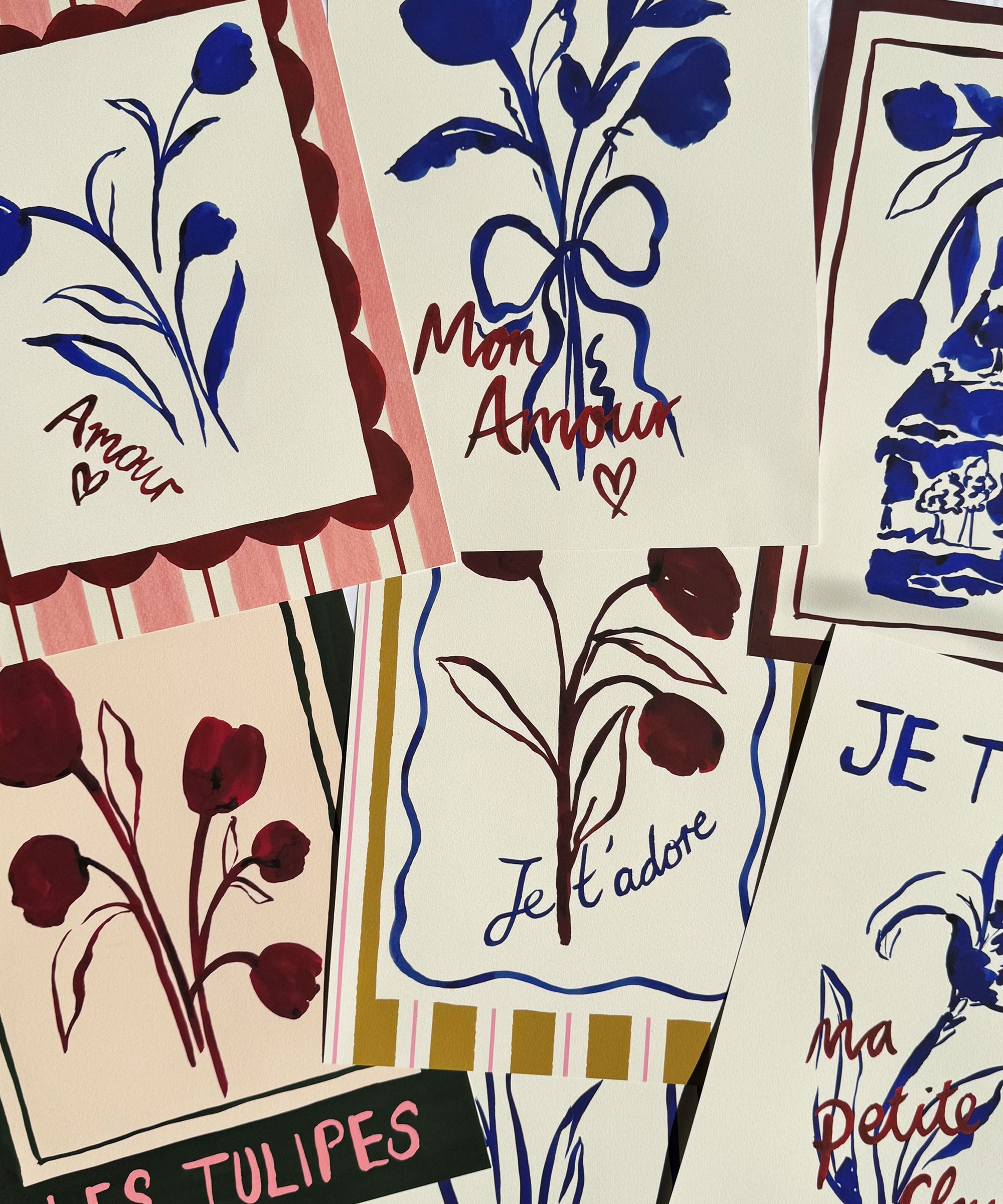 Les Tulipes (The Tulips)- French Floral Art Print