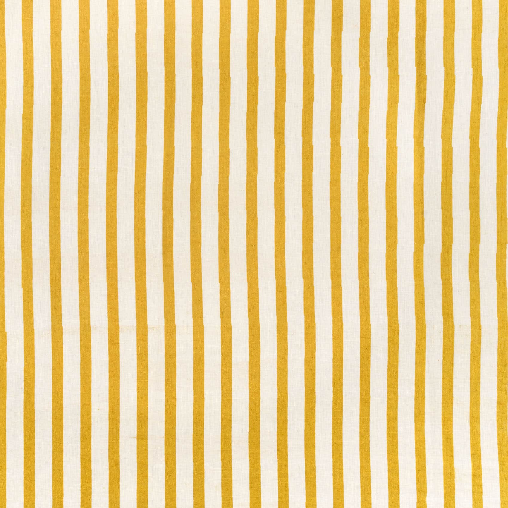 Lino Stripe Fabric (Yellow)