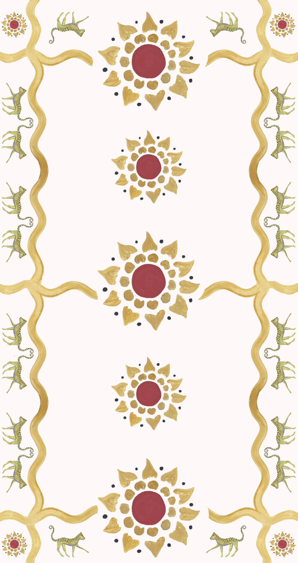 Flower and Leopard Print Table Linen