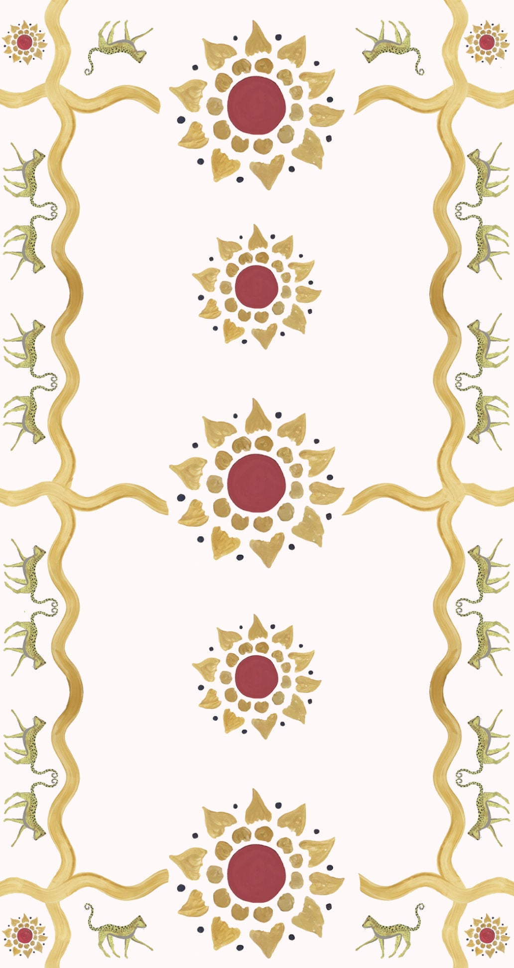 Flower and Leopard Print Table Linen