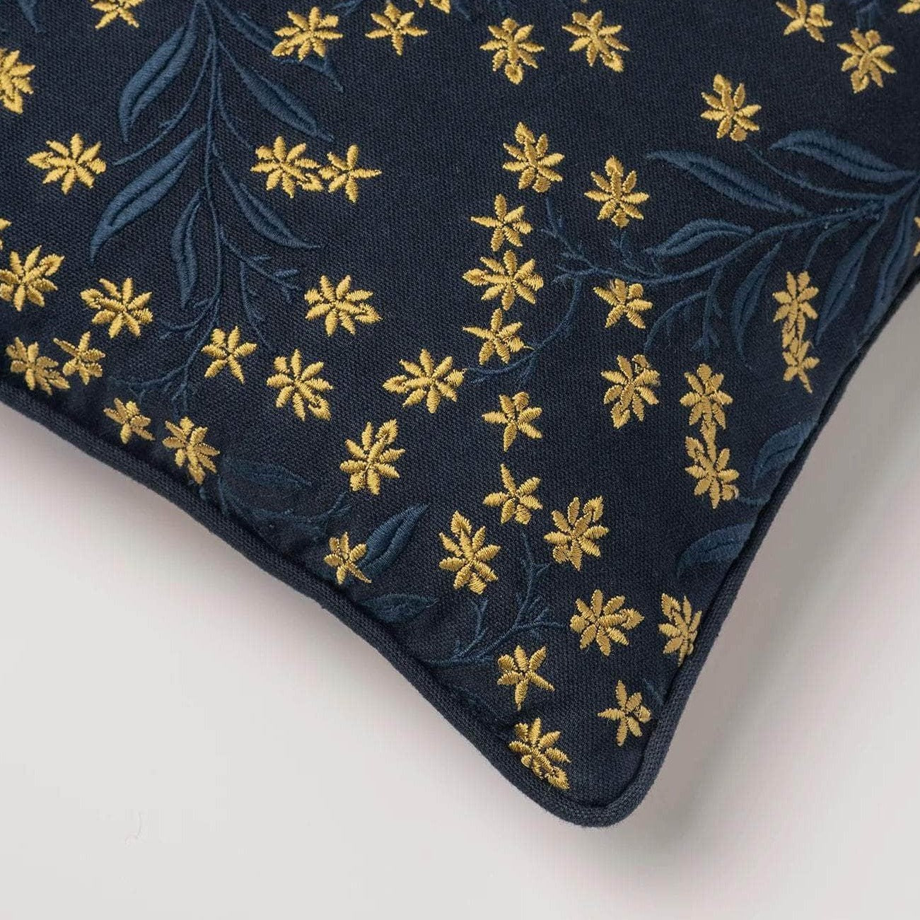 Double sided cushion Audrey Navy & Olive