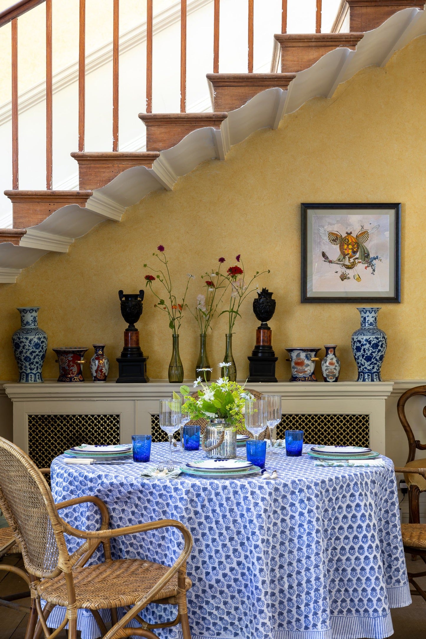 Nellie Tablecloth In Blue