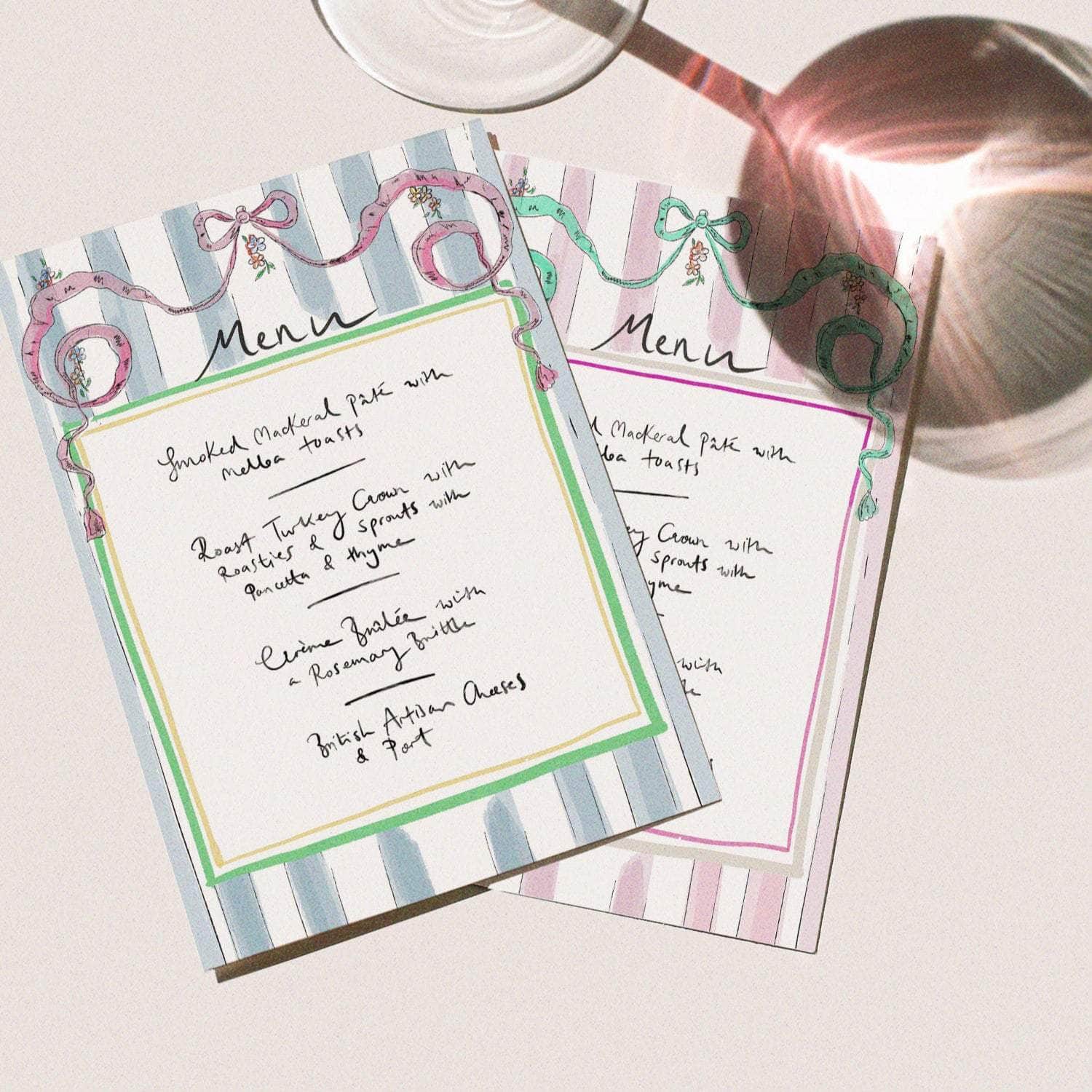 Romeo Menu - Set of 10